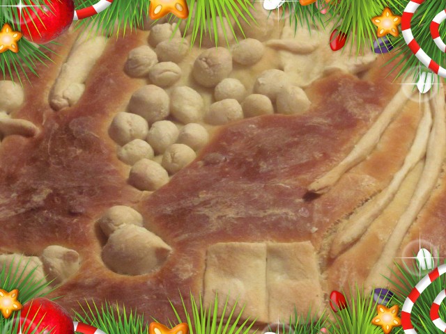 Баница или питка с късметчета за коледа и нова година